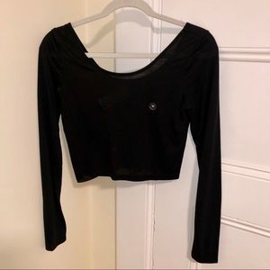BRAND NEW cropped black long sleeve!